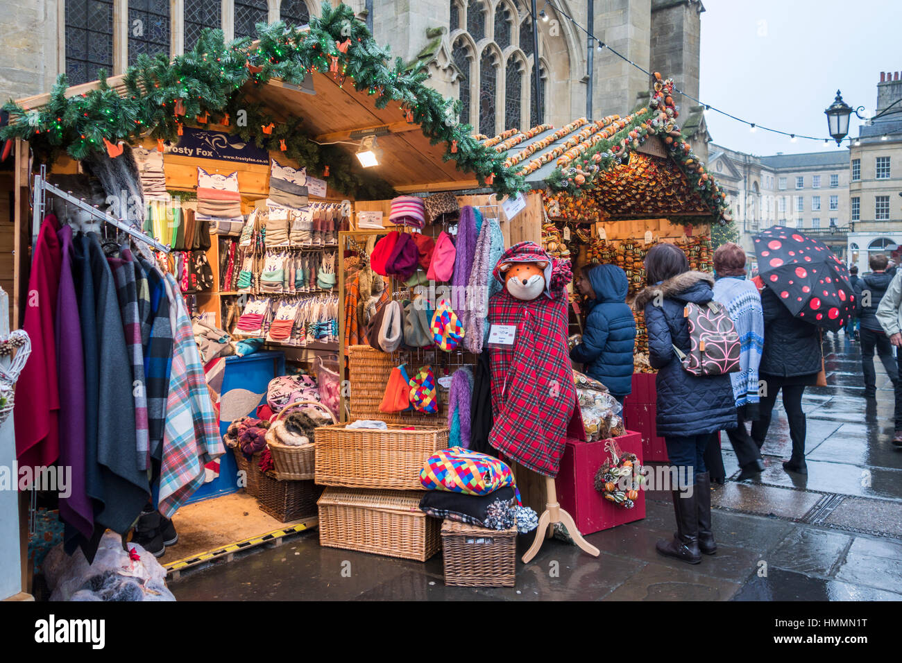 Bath Christmas Market stall, Bath,BANES Stock Photo Alamy