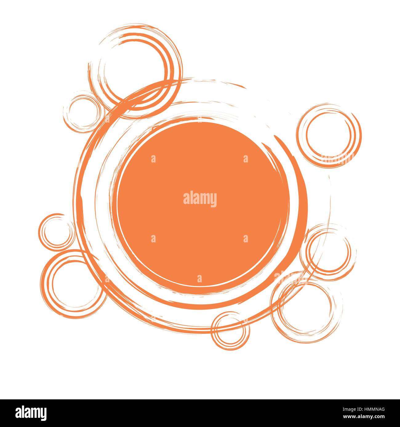 Abstract background with orange circles. Vector illustration in EPS8 ...