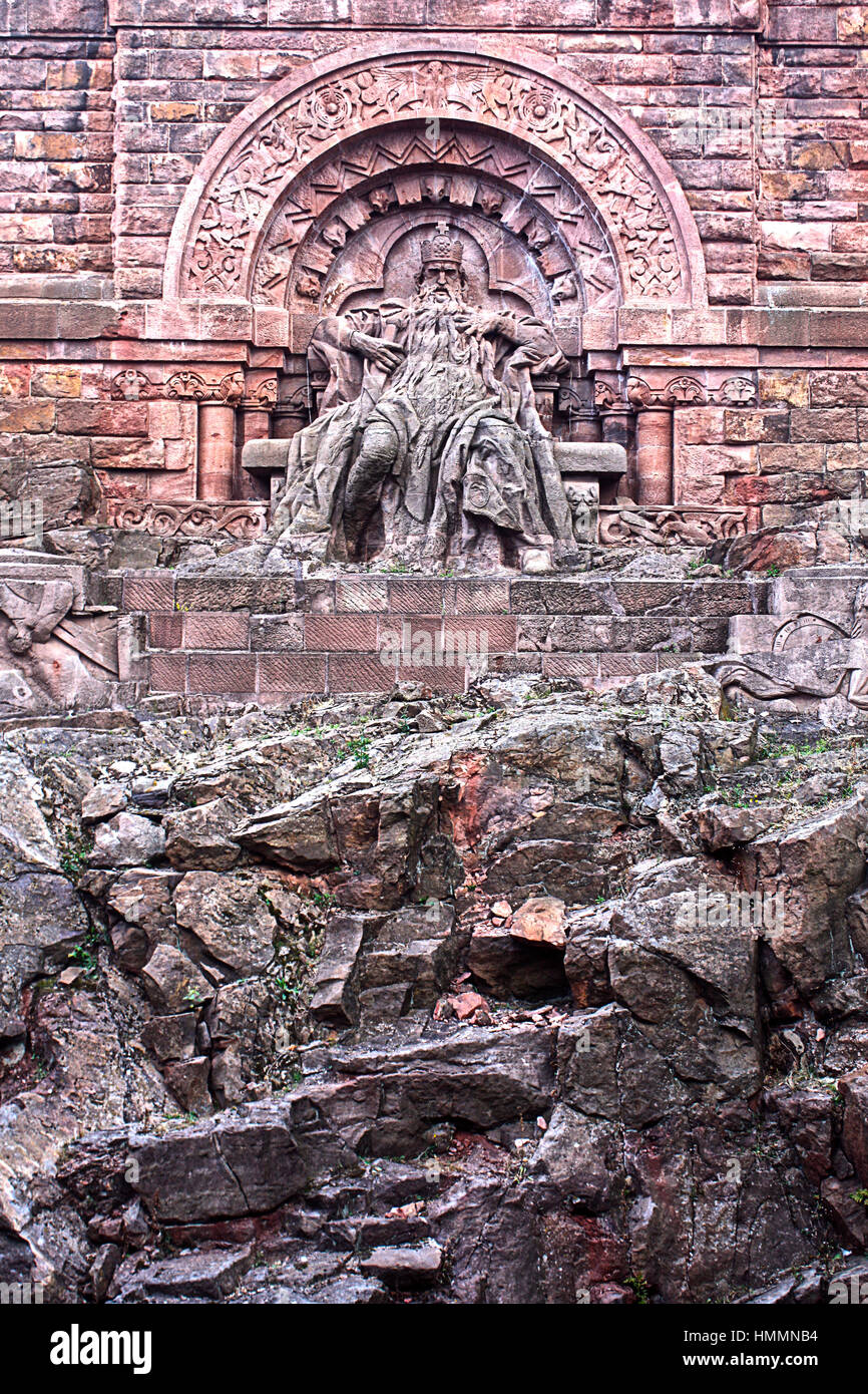 Emperor's Friedrich Barbarossa Monument in Kyffhhauser, Germany Stock Photo