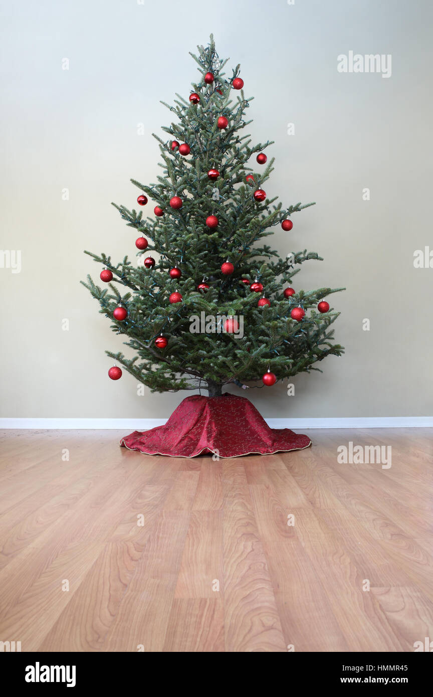 A Christmas Tree with Glass ornaments Stock Photo Alamy