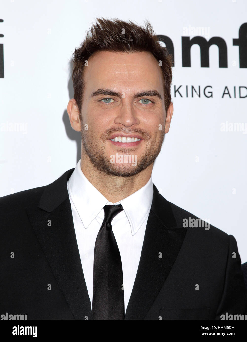 Cheyenne Jackson arrives at the amfAR Inspiration Gala on December 12
