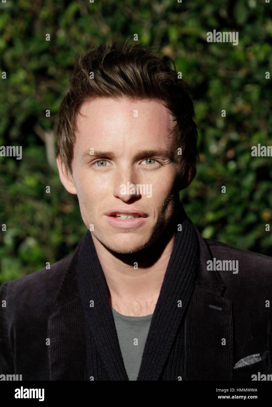 Eddie Redmayne arrive at the LoveGold Golden Globe Party on January 12, 2013, in Los Angeles, California. Photo by Francis Specker Stock Photo