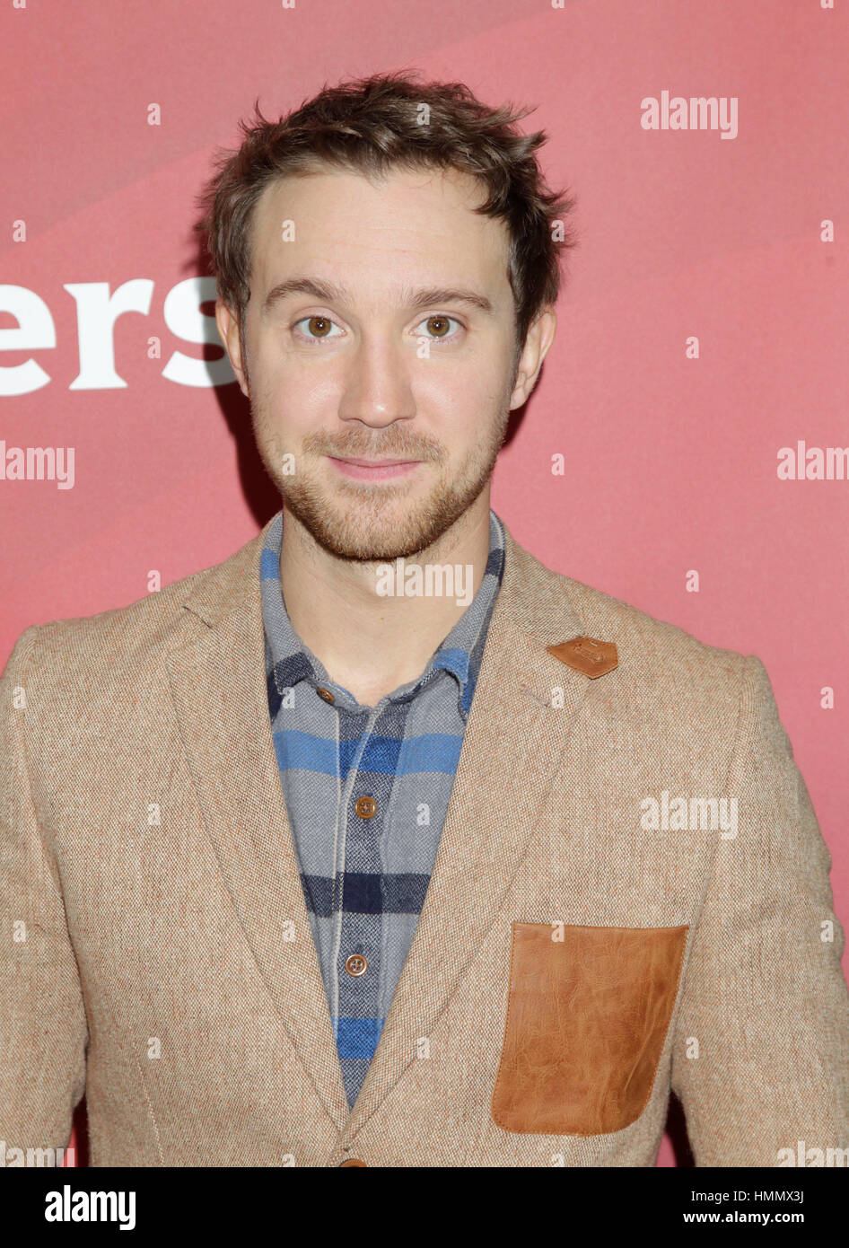 Sam Huntington arrives at the NBCUniversal TCA Press Tour on January 7
