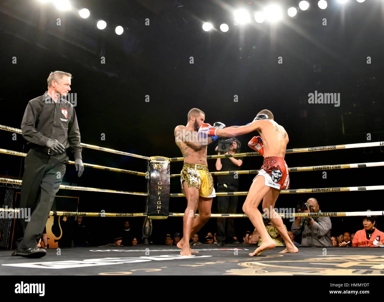 Las Vegas, USA. 03rd Feb, 2017. Las Vegas, Nevada February 3 2017 - Lion Fight 34 at the Tropicana Hotel and Casino - Regian “The Immortal” Eersel vs. D.C. Pratt – Lion Fight Super Middleweight Title - Photo Credit: Ken Howard Images Credit: Ken Howard/Alamy Live News Stock Photo