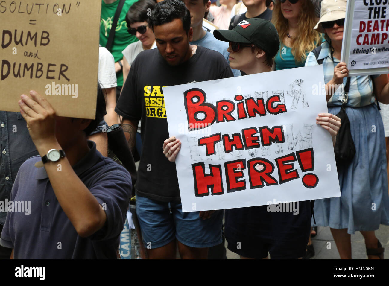 Sydney, Australia. 4 February 2017. Refugee activists gathered in Hyde