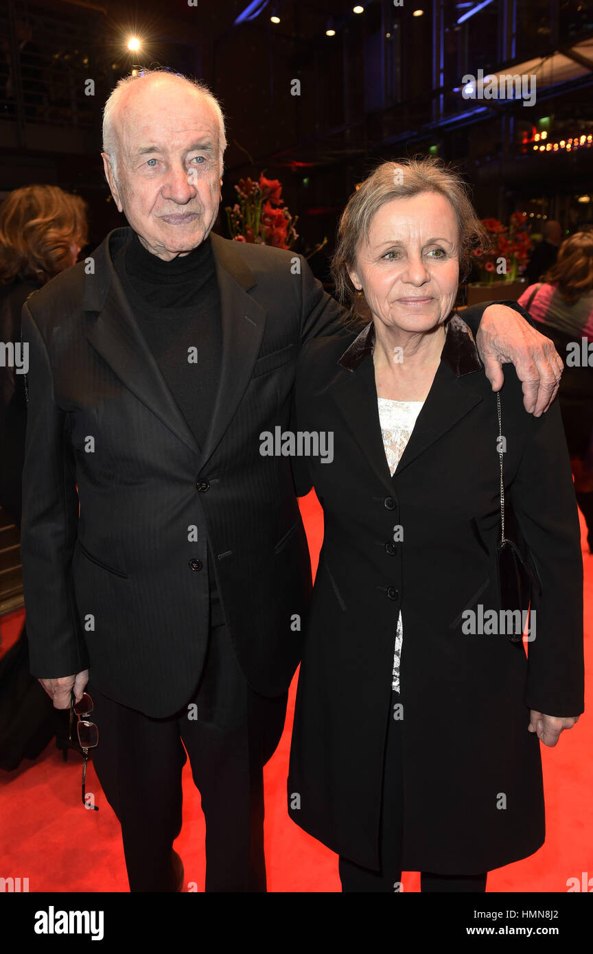 Berlin, Germany. 9th Feb, 2017. Armin Mueller-Stahl And His Wife