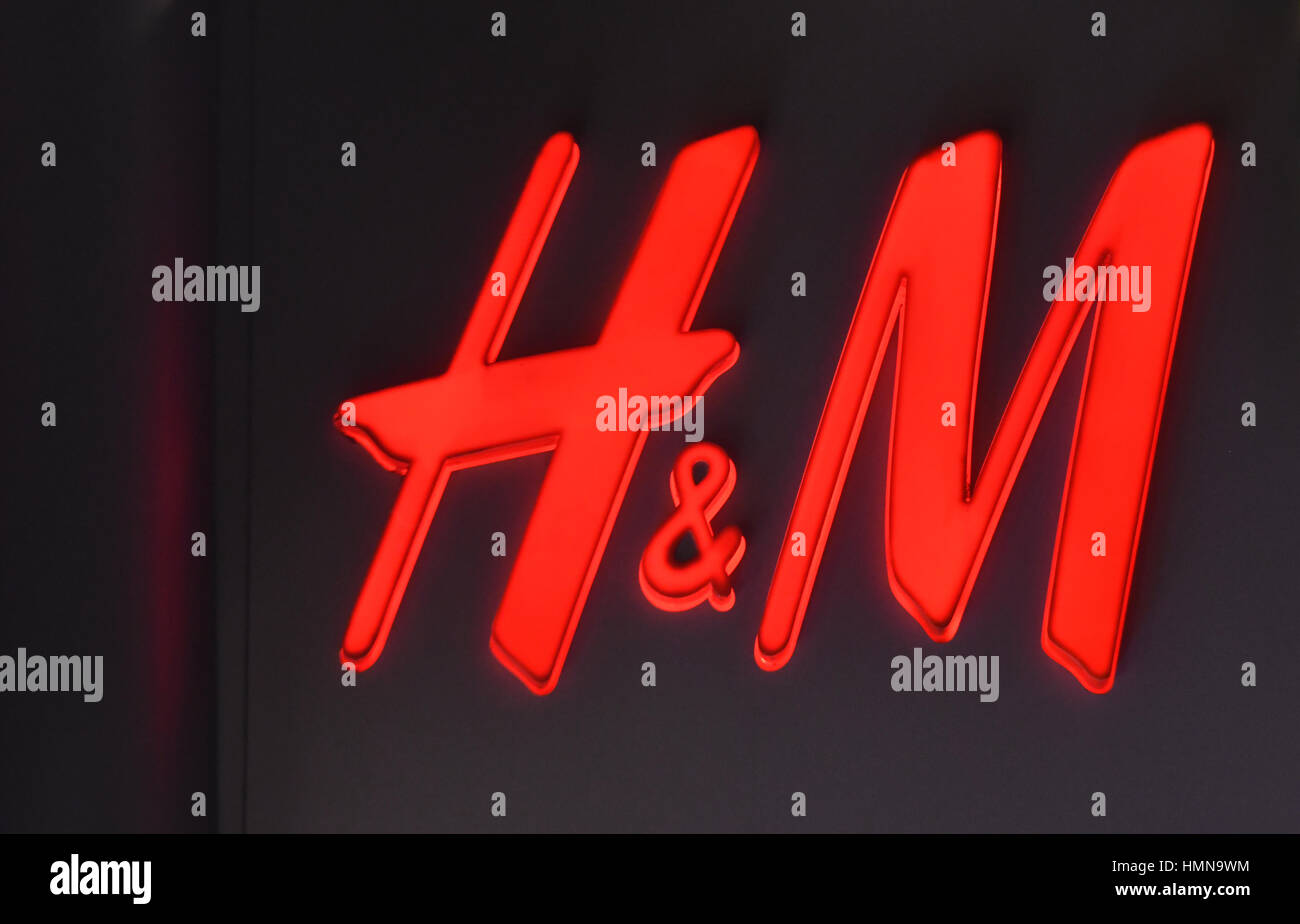 Berlin, Germany. 1st Feb, 2017. The H&M logo can be seen at a store of