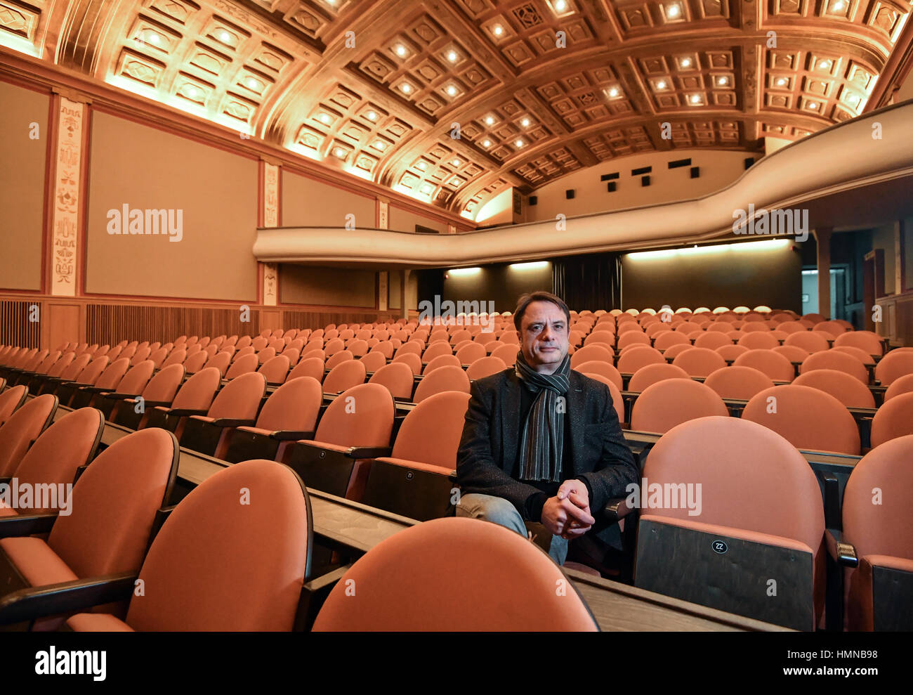 Cottbus, Germany. 09th Feb, 2017. Ralf Zarnoch, the owner of the the ...