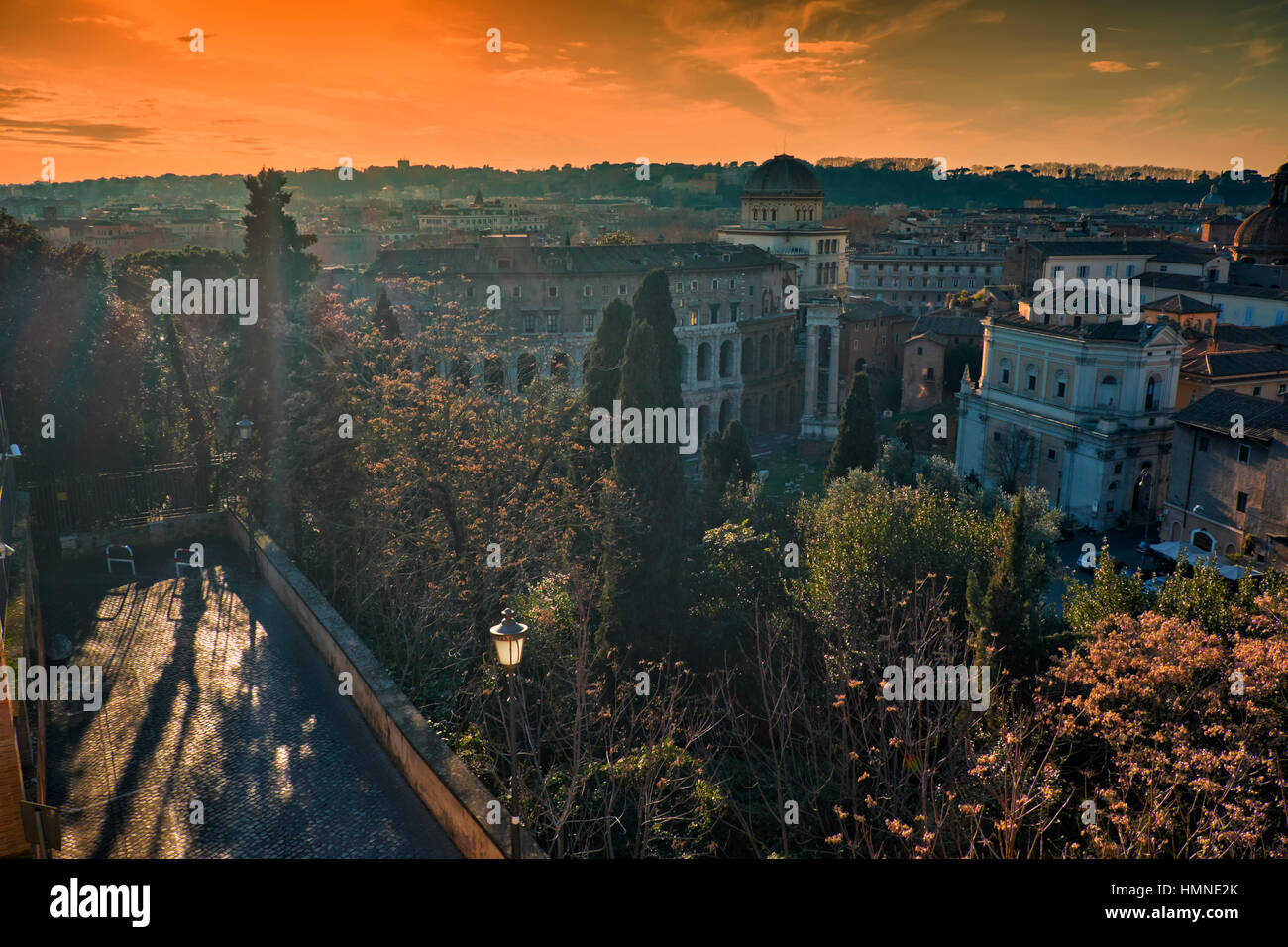 Rome sunrise at trajan forum hi-res stock photography and images - Alamy