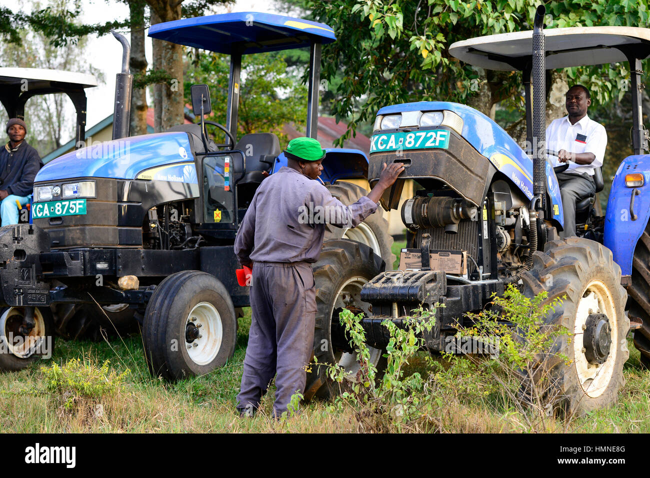 KENYA, County Kakamega, Bukura, ATDC Agricultural Technology Development Center, New Holland