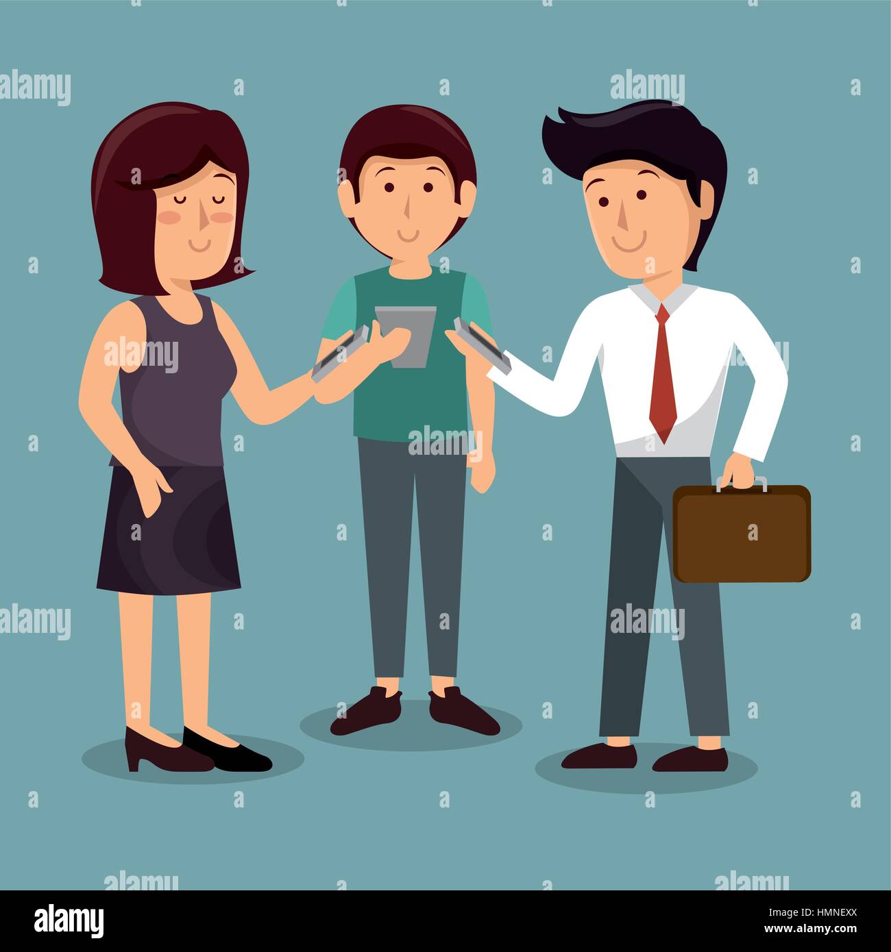 Group of people using smartphone vector illustration design Stock ...