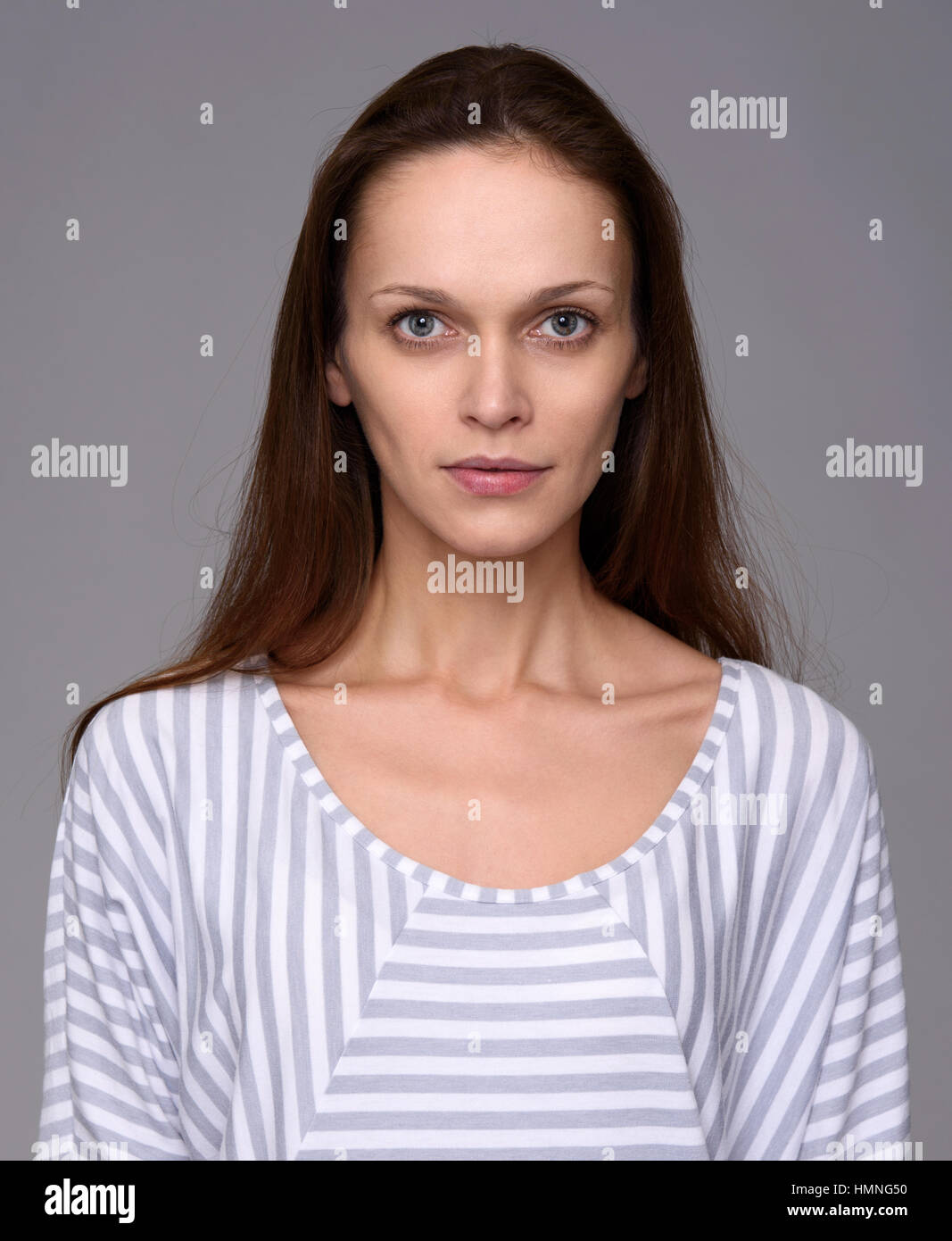 portrait of a pretty girl with clean healthy skin Stock Photo - Alamy