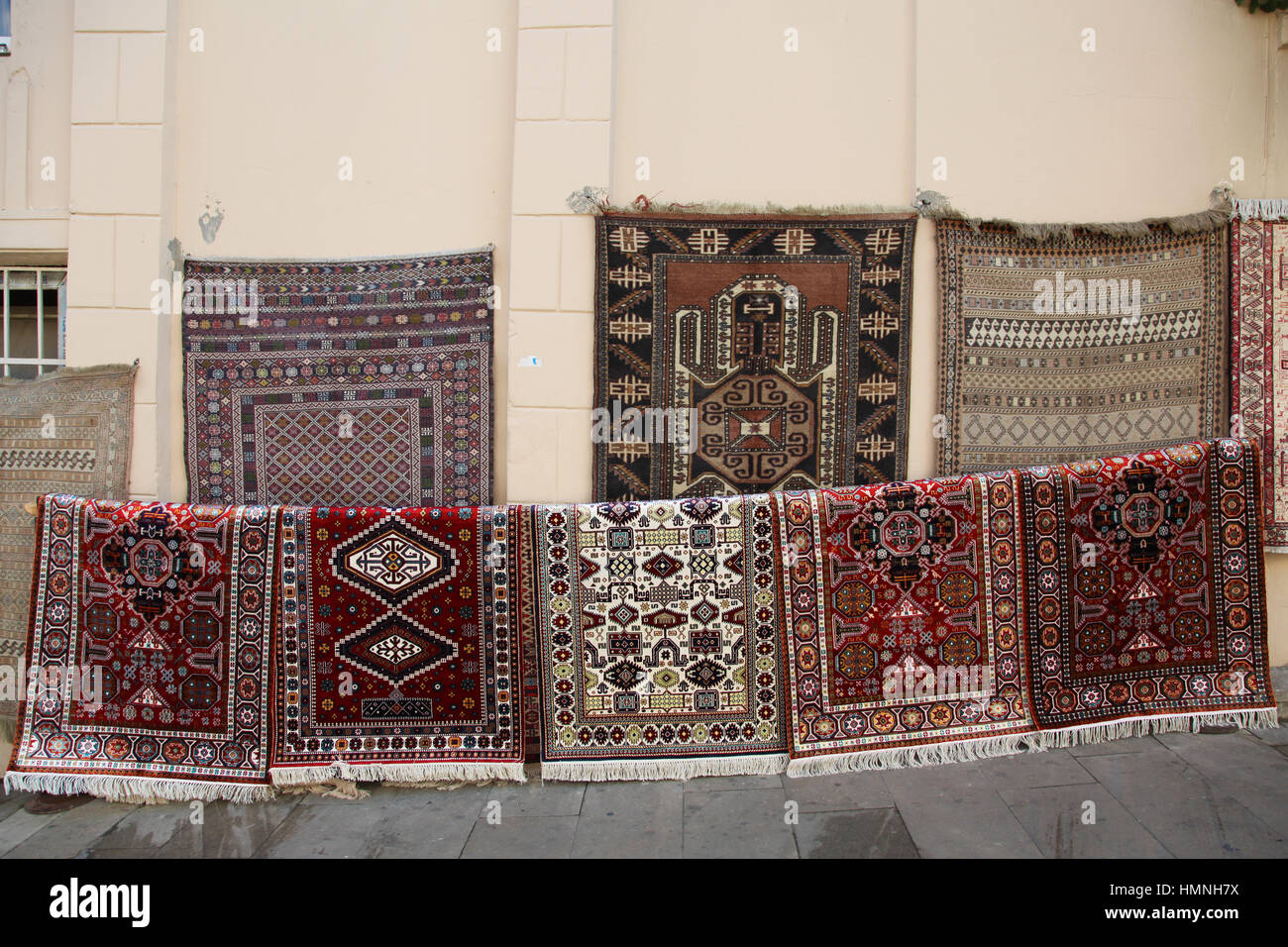 Azerbaijan. Baku. Shop of Souvenirs and carpets in the old town Stock