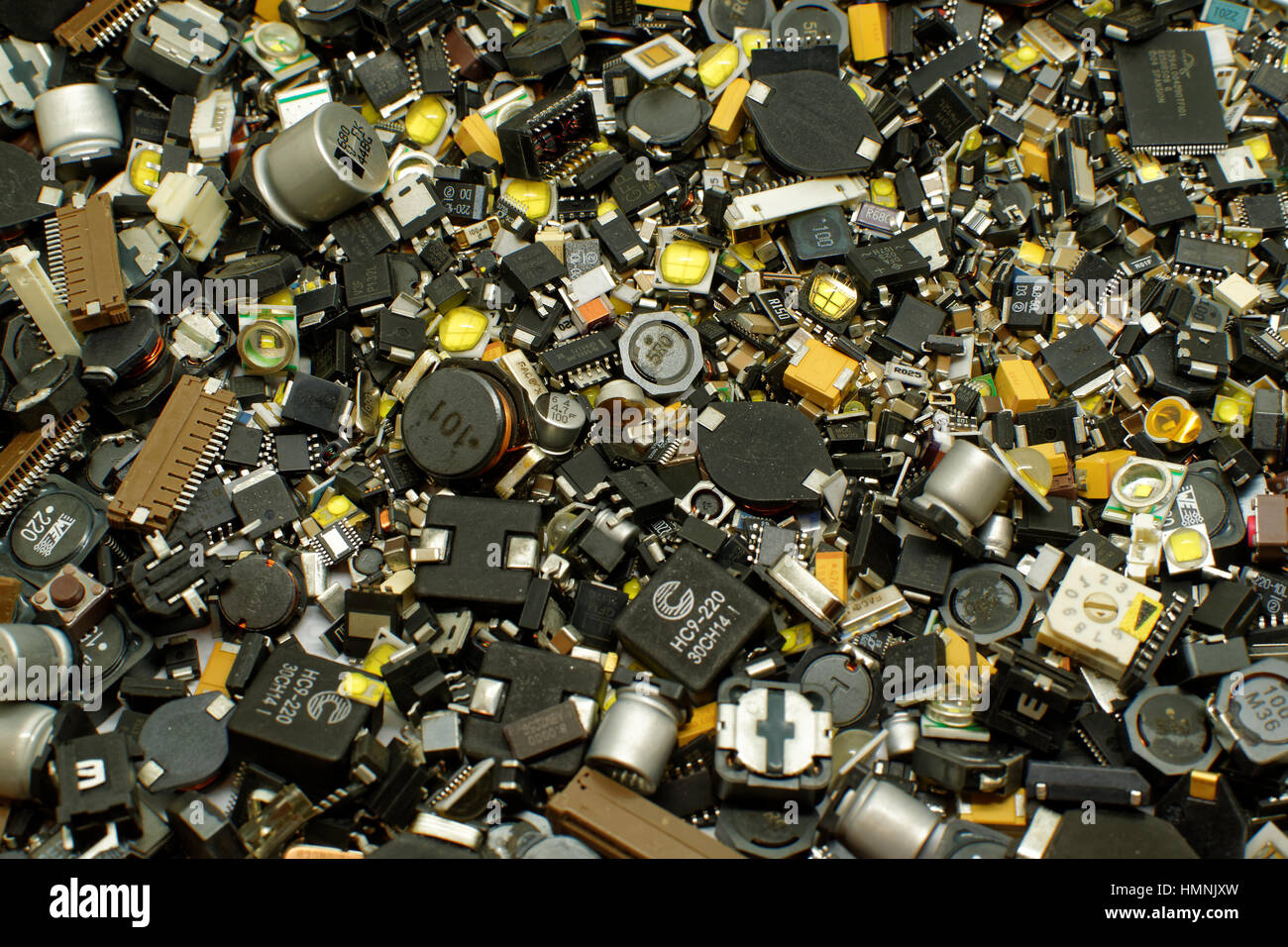 SMD components Stock Photo