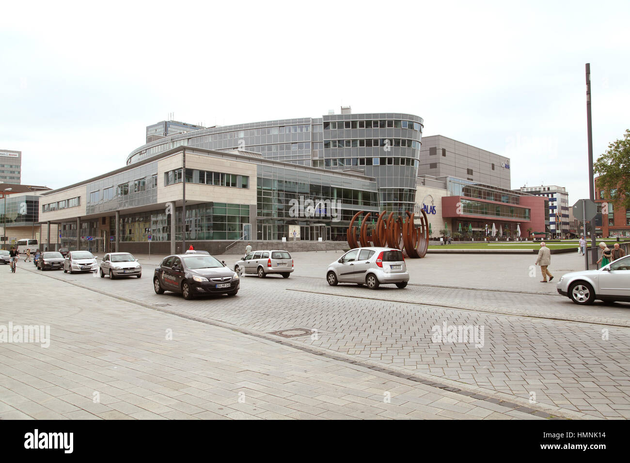 DUISBURG City center Germany with its after war architecture and City planning Stock Photo