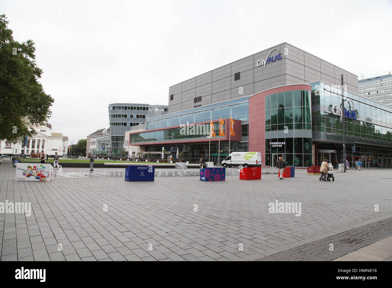 DUISBURG City center Germany with its after war architecture and City planning Stock Photo