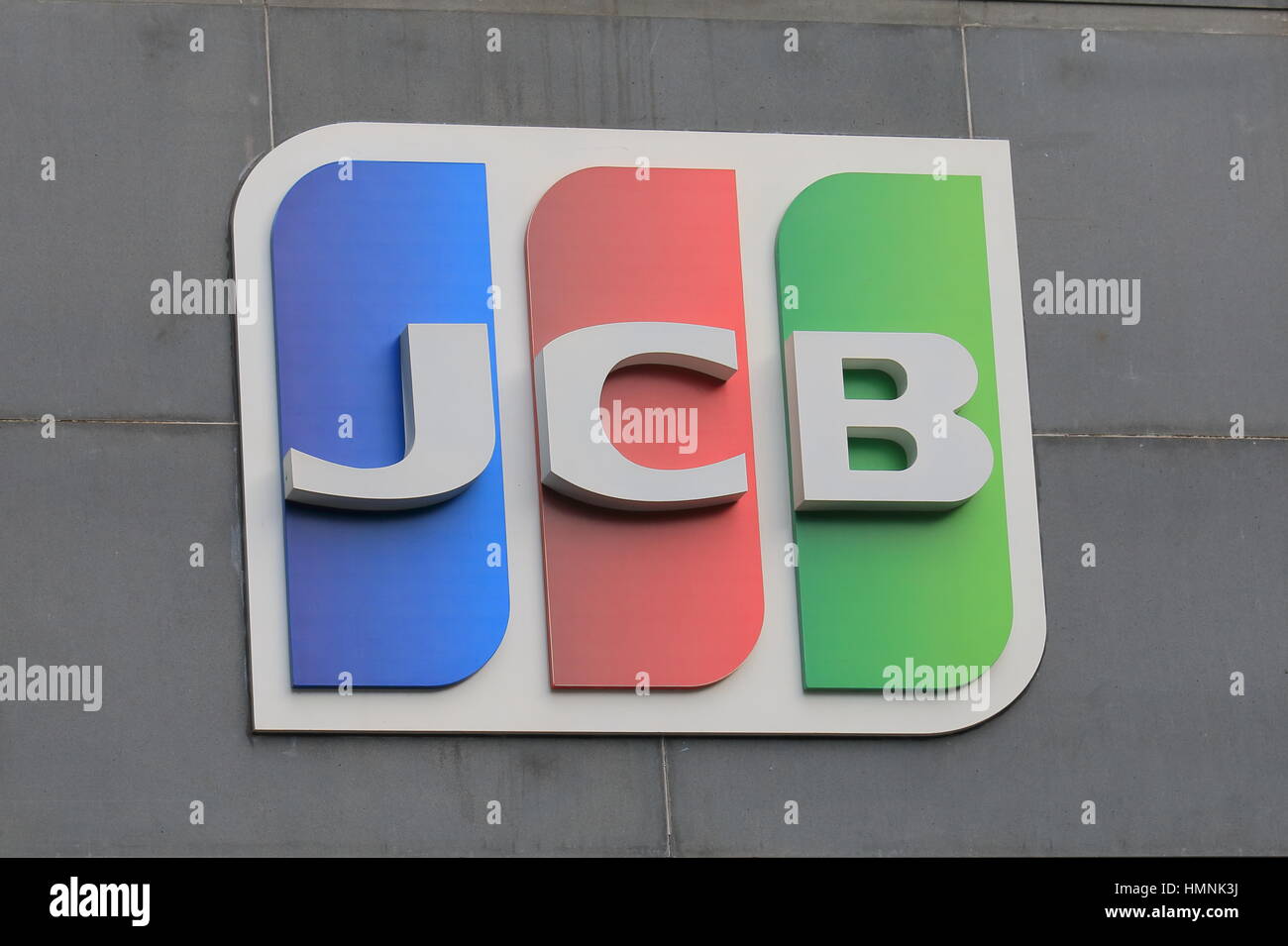 JCB. JCB is the biggest credit card company in Japan. Stock Photo