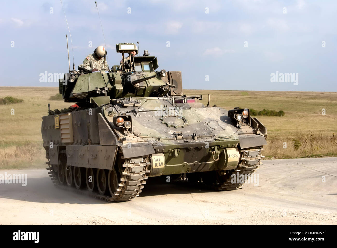 US Army M3A2 Bradley Fighting Vehicle Stock Photo: 133243299 - Alamy