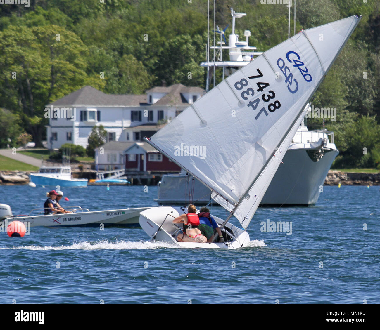 Junior Sailors of the Boothbay Harbor Yacht Club Stock Photo Alamy