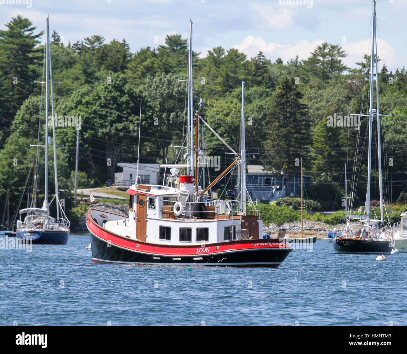 Private tug boat Loon Stock Photo