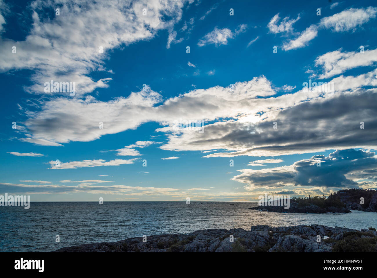 Sunny day in coast lake hi-res stock photography and images - Alamy