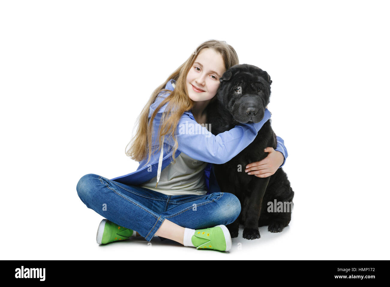 Teen with dog hi-res stock photography and images - Alamy