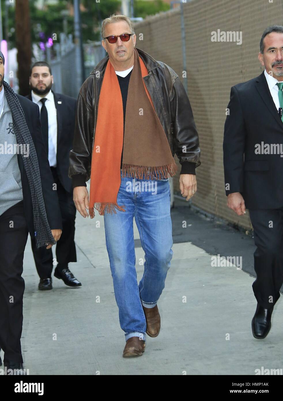 Kevin Costner arrives at the Jimmy Kimmel studios ahead of an appearance on the show  Featuring: Kevin Costner Where: Los Angeles, California, United States When: 04 Jan 2017 Credit: WENN.com Stock Photo