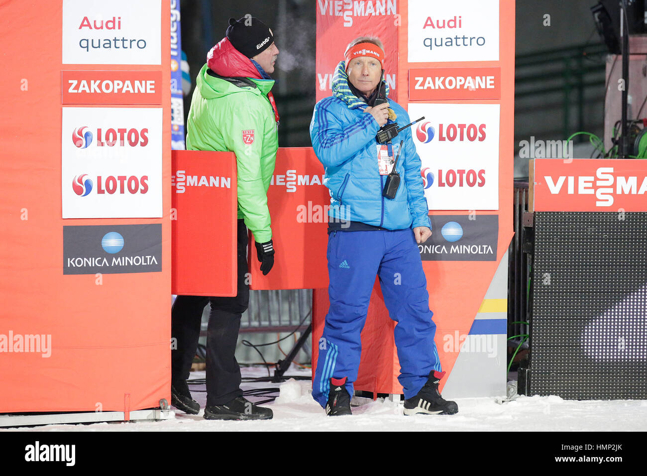 ZAKOPANE, POLAND - JANUARY 23, 2016: FIS Ski Jumping World Cup in Zakopane o/p  Walter Hofer Stock Photo