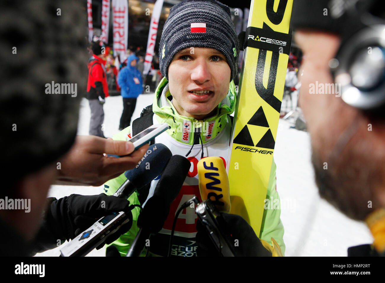 Zakopane Poland January 23 2016 Fis Ski Jumping World Cup In Stock Photo Alamy