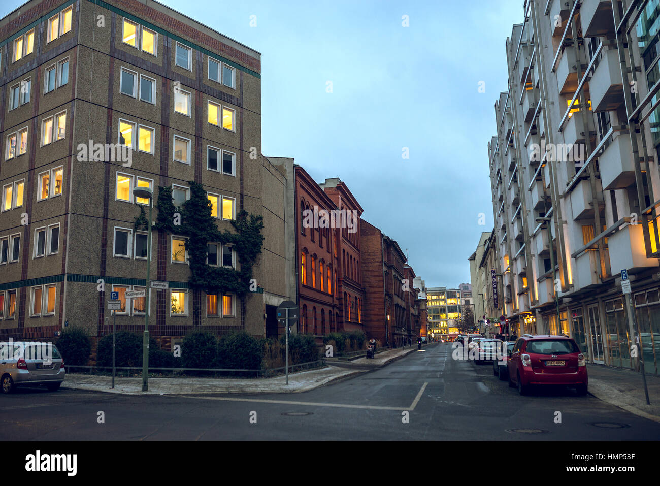 Berlin, Germany - January 23, 2017. View at urban life on Berlin ...