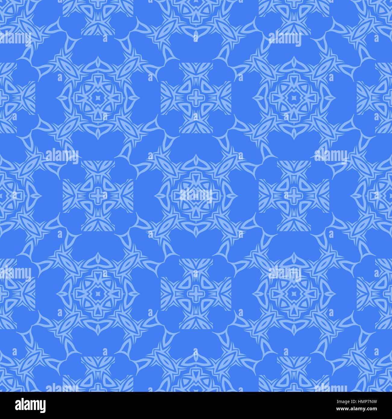 Blue Decorative Retro Seamless Pattern Stock Vector Image & Art - Alamy