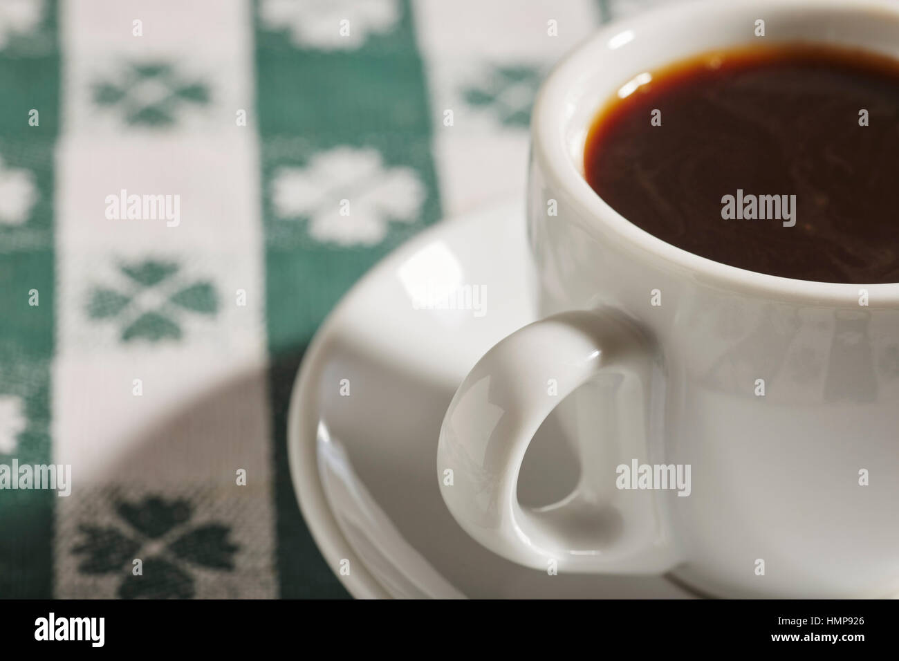 a cup of espresso coffee Stock Photo