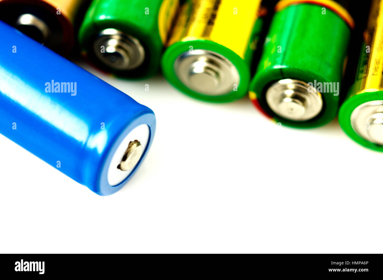 Collection of different batteries Stock Photo Alamy