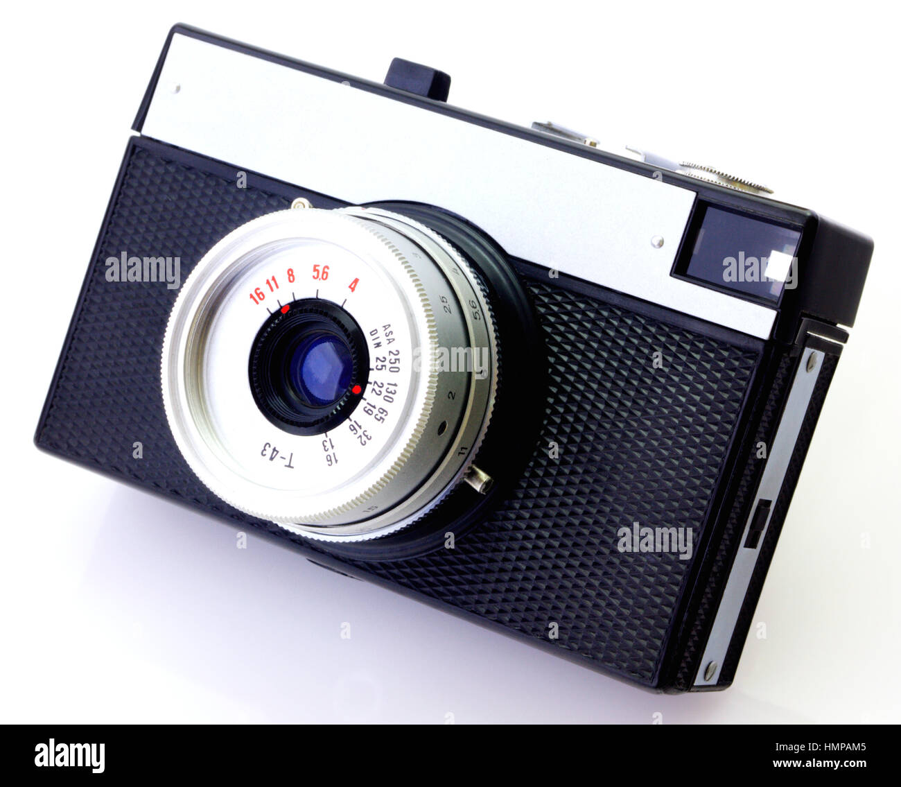 Retro camera isolated on white background closeup Stock Photo - Alamy
