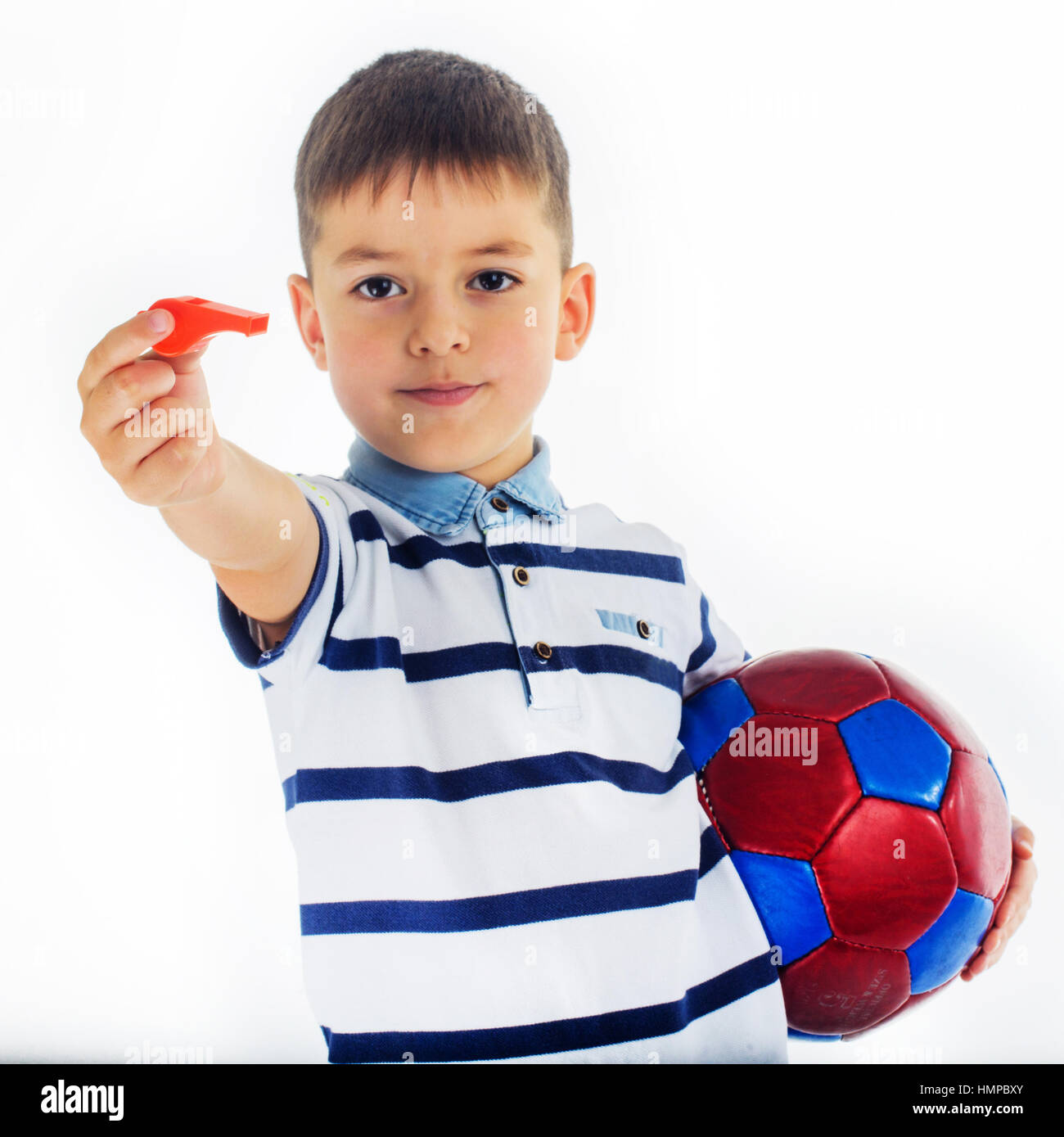 ball and boy Stock Photo Alamy