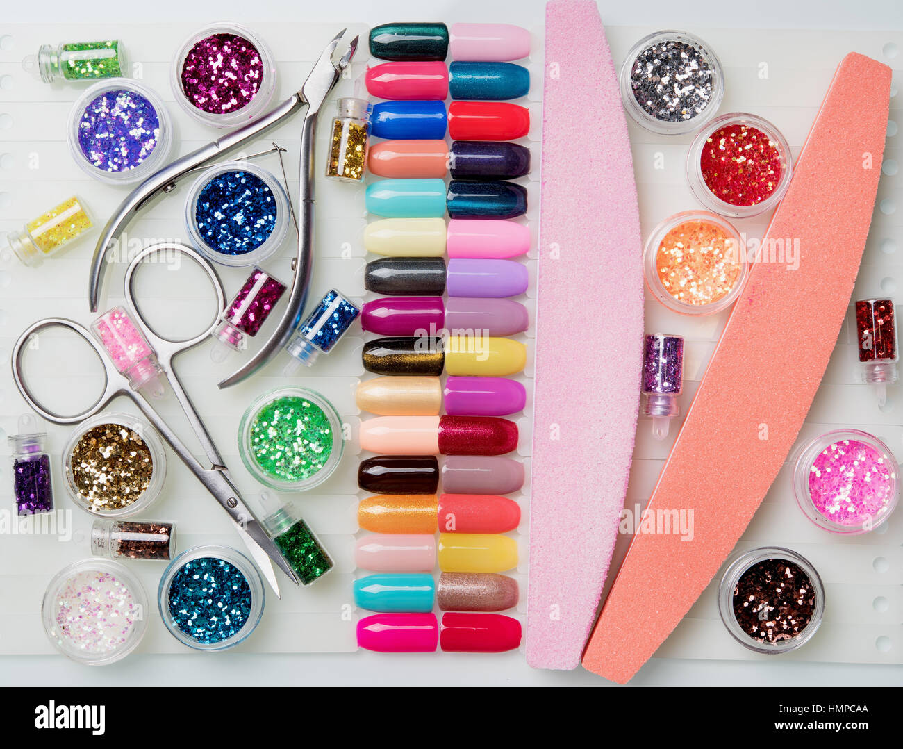 nail kit with tools Stock Photo Alamy