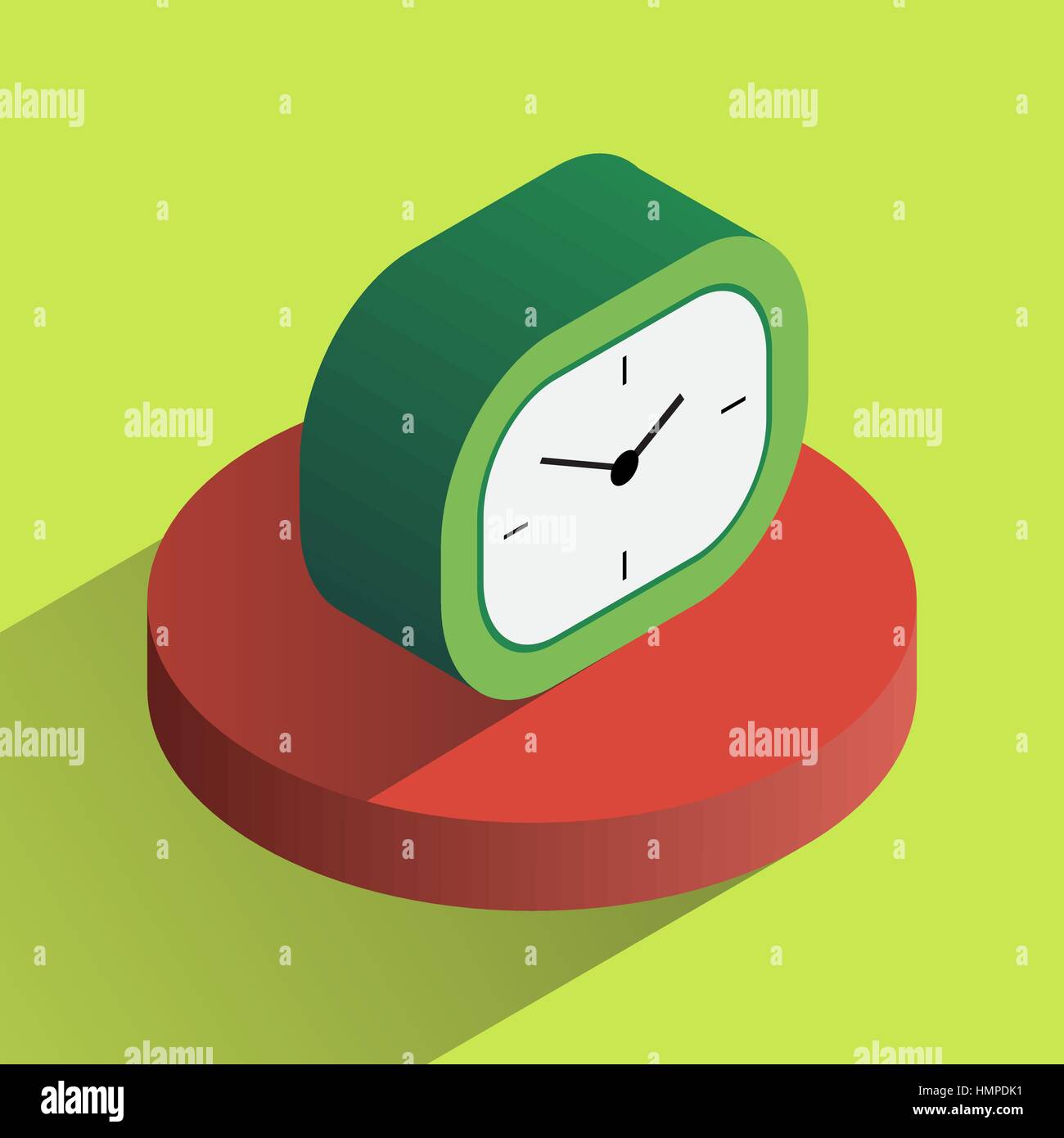 Vector colorful desk clock isometric Stock Vector Image & Art Alamy