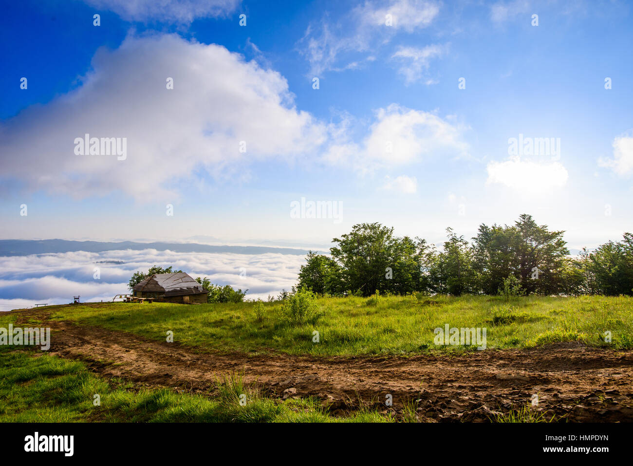 rural landscape with old house Stock Photo - Alamy