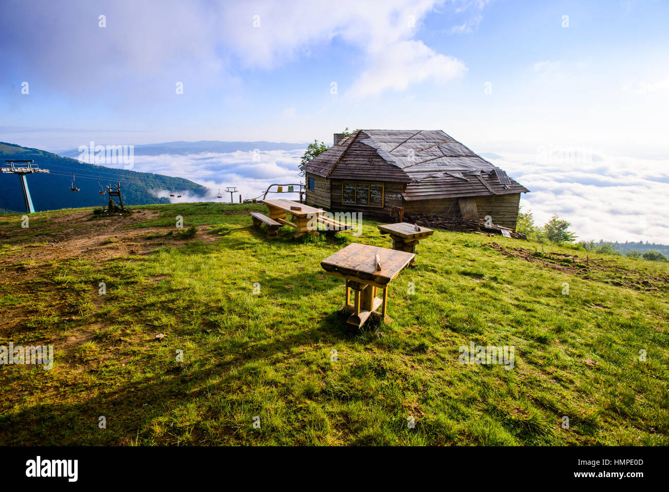 rural landscape with old house Stock Photo - Alamy
