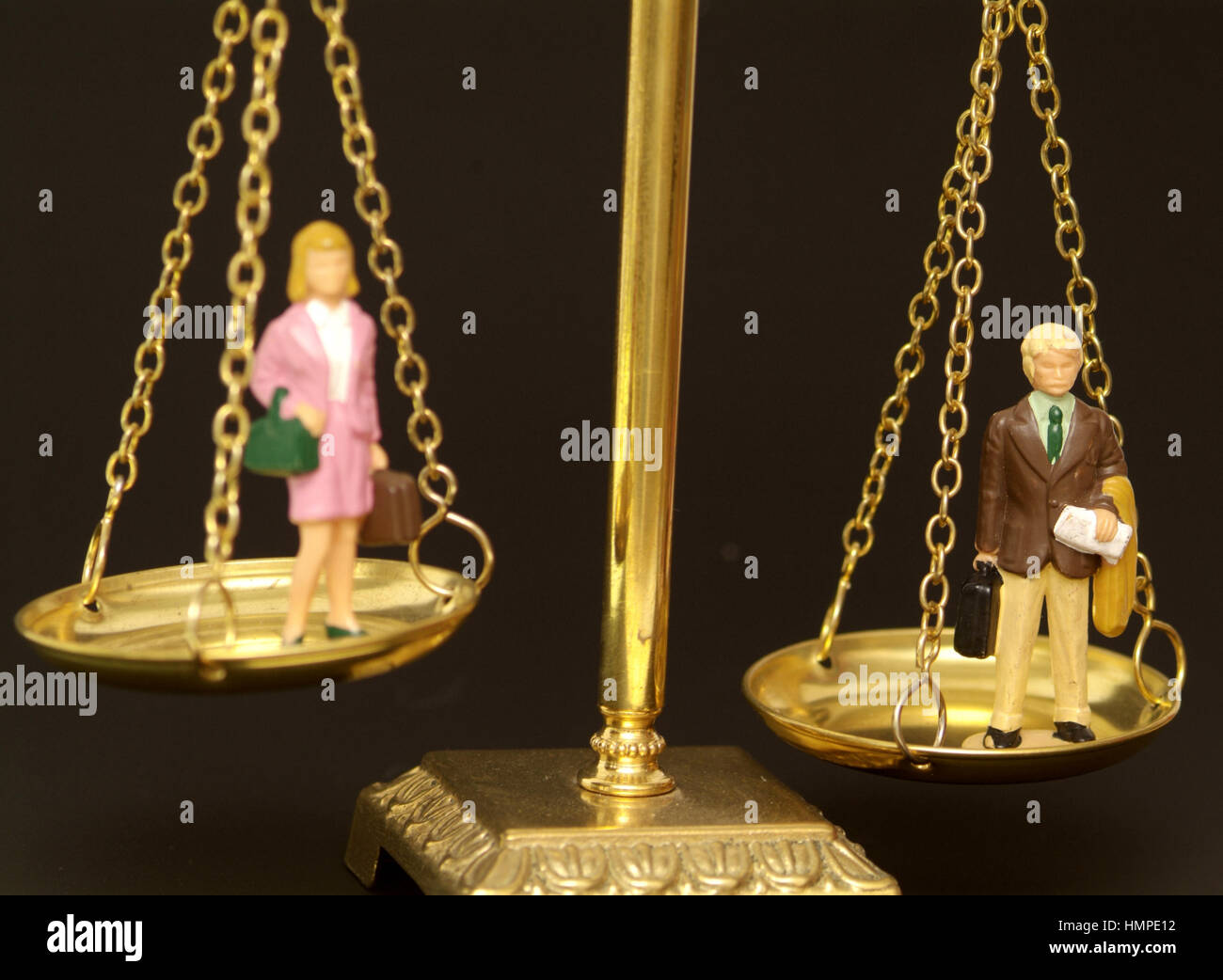 Symbolic for sexual equality Stock Photo