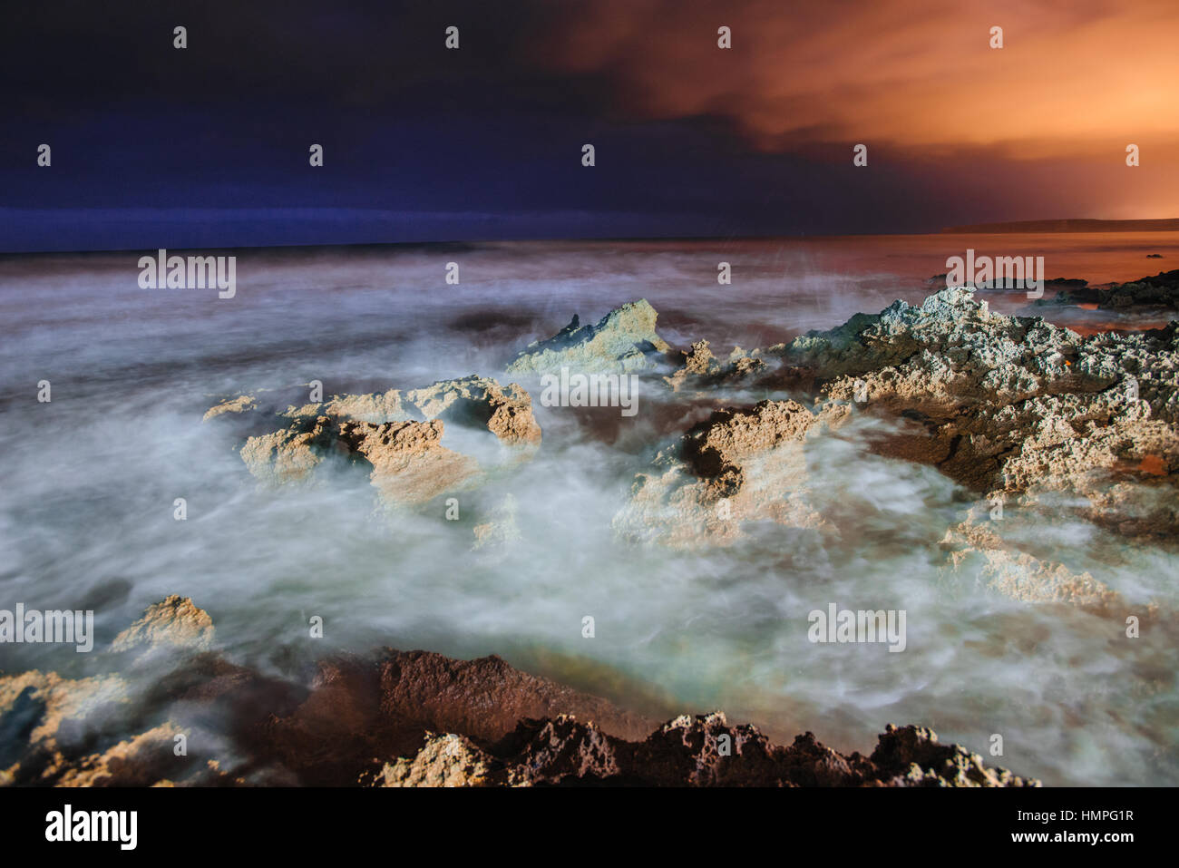 Beautiful sea landscape at sunset Stock Photo - Alamy