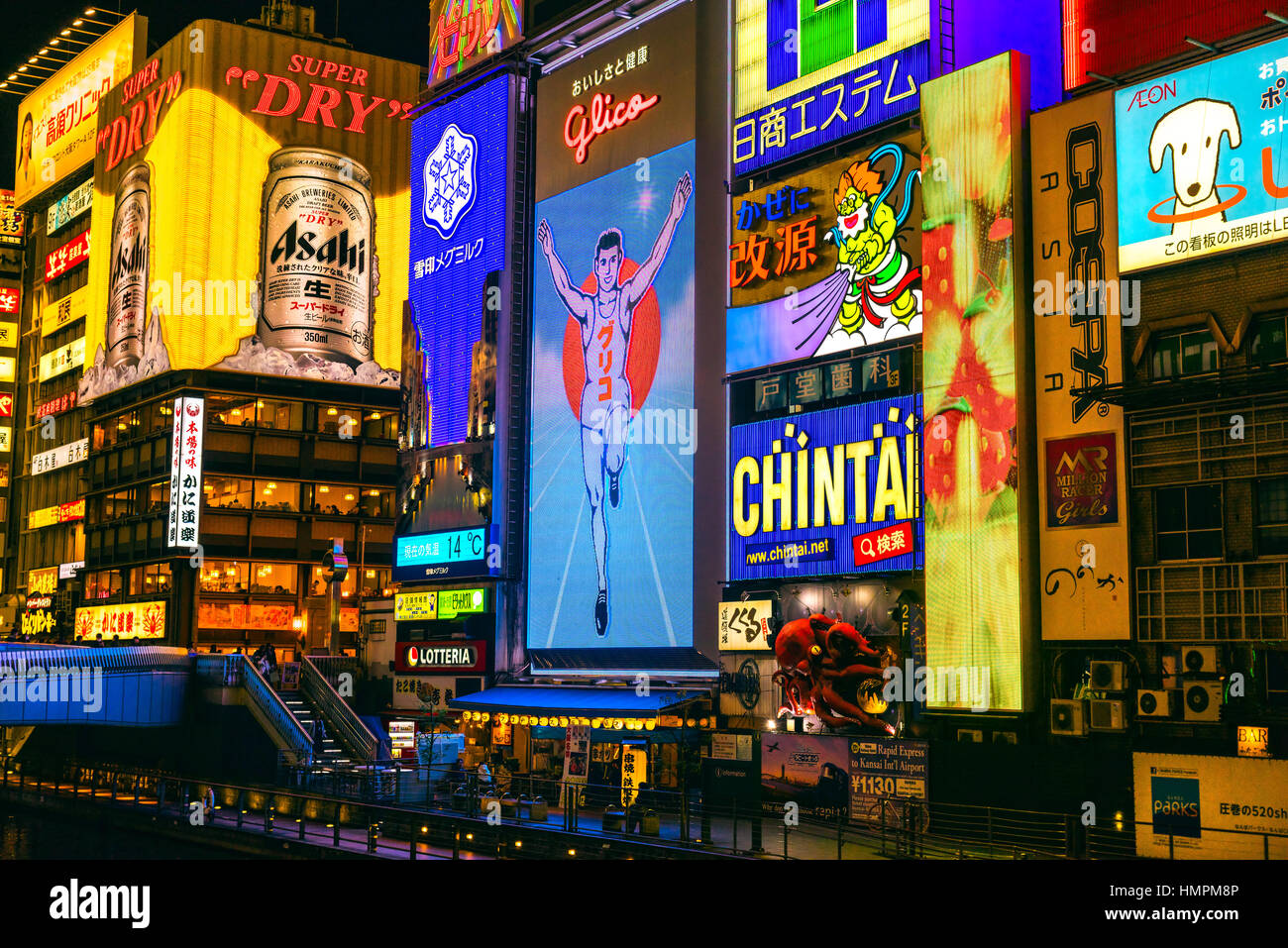 Osaka Japan November 24 The Glico Man Billboard And Other Light Displays On November 24 14 In Dotonbori Namba Osaka Area Osaka Japan Namba Stock Photo Alamy