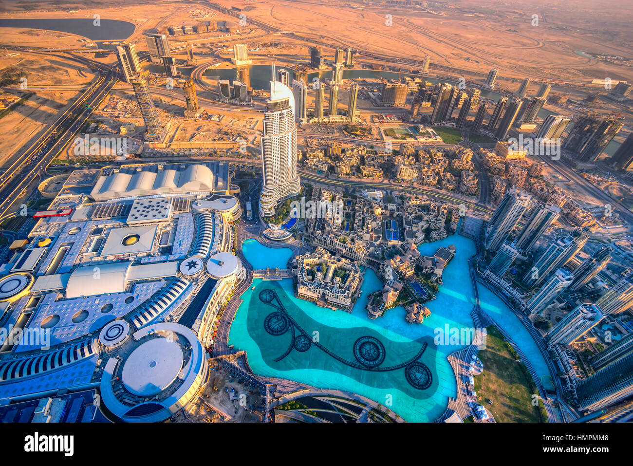 Dubai skyline at dusk, UAE Stock Photo - Alamy