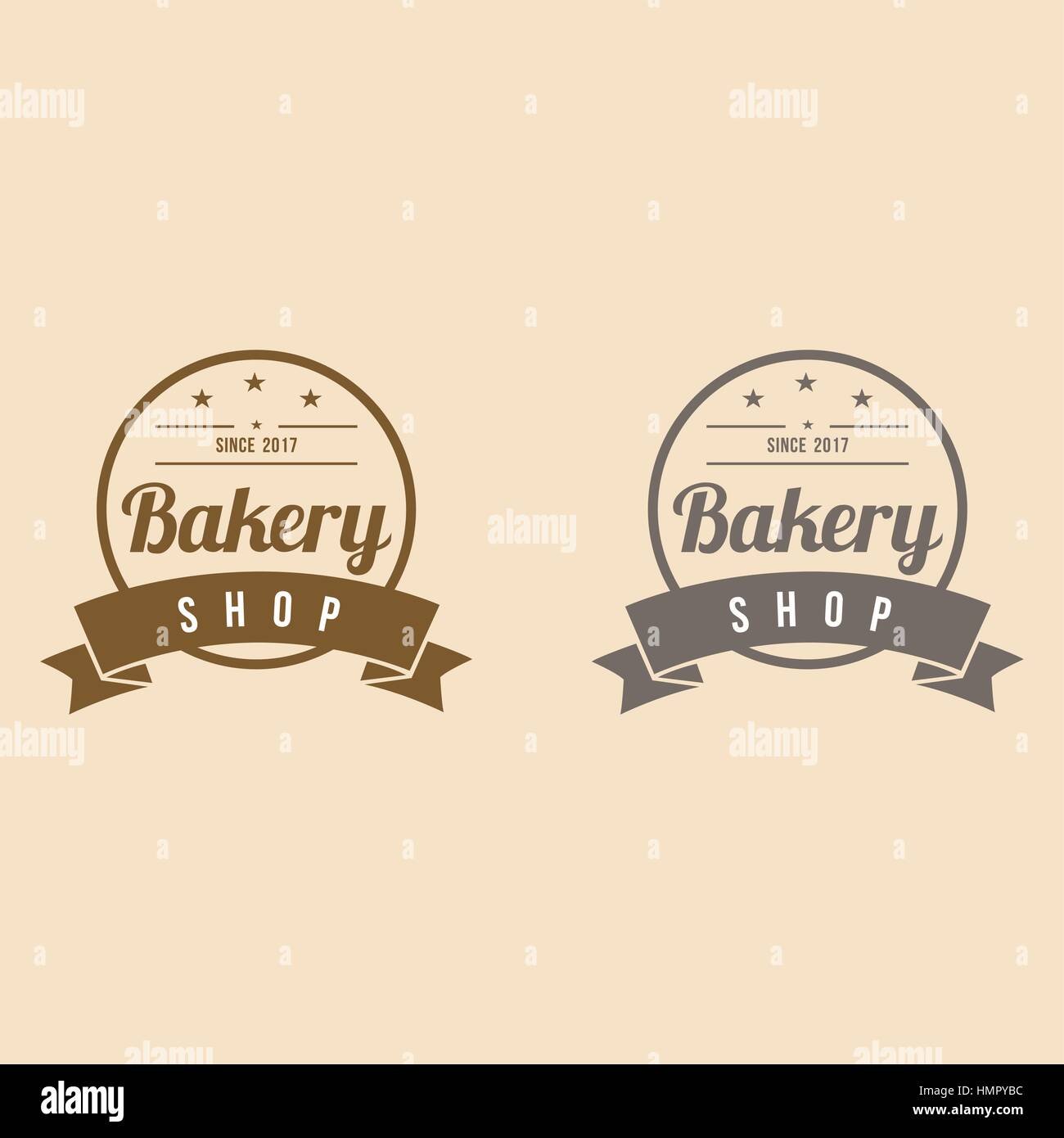 Bakery Logo with Ribbon Vintage Design Vector Illustration Icon Stock  Vector Image & Art - Alamy