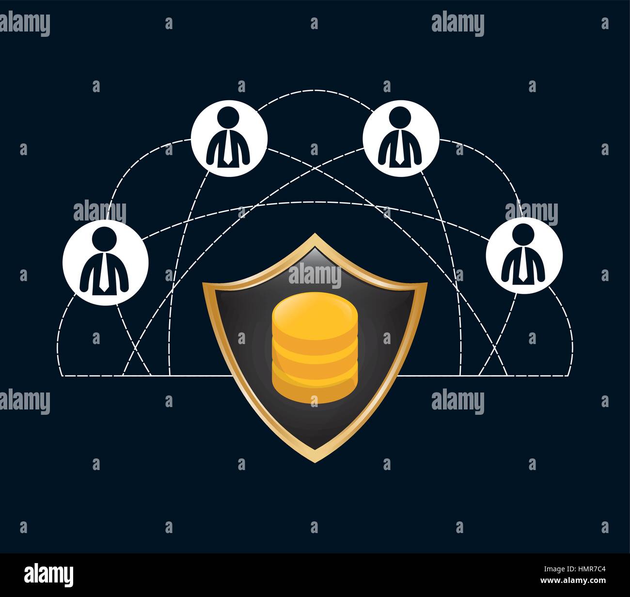 people connections lock network icon Stock Vector Image & Art - Alamy