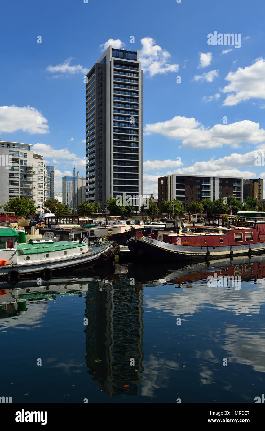 Poplar Dock, Canary Wharf, London. E14, United Kingdom Stock Photo