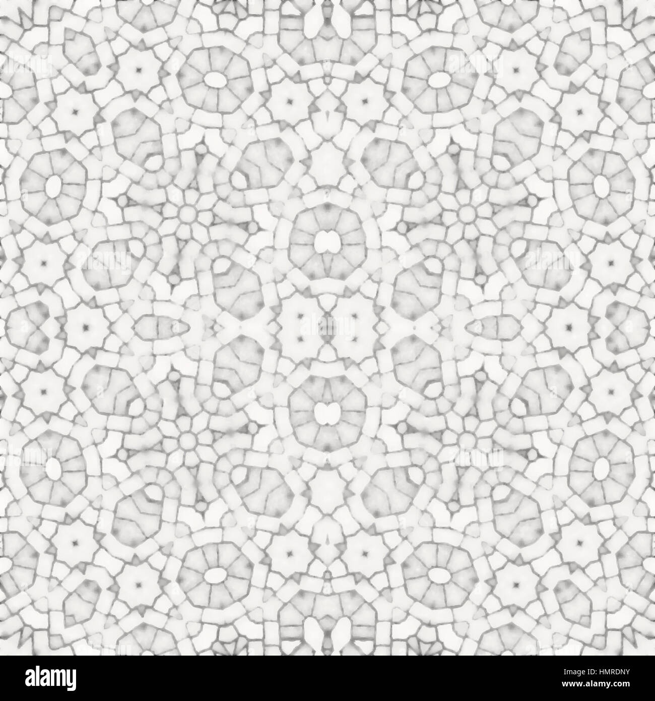 White texture wall seamless background or pattern. Stone pavement or cobblestones. History, fantasy or mystical shapes. Stock Photo