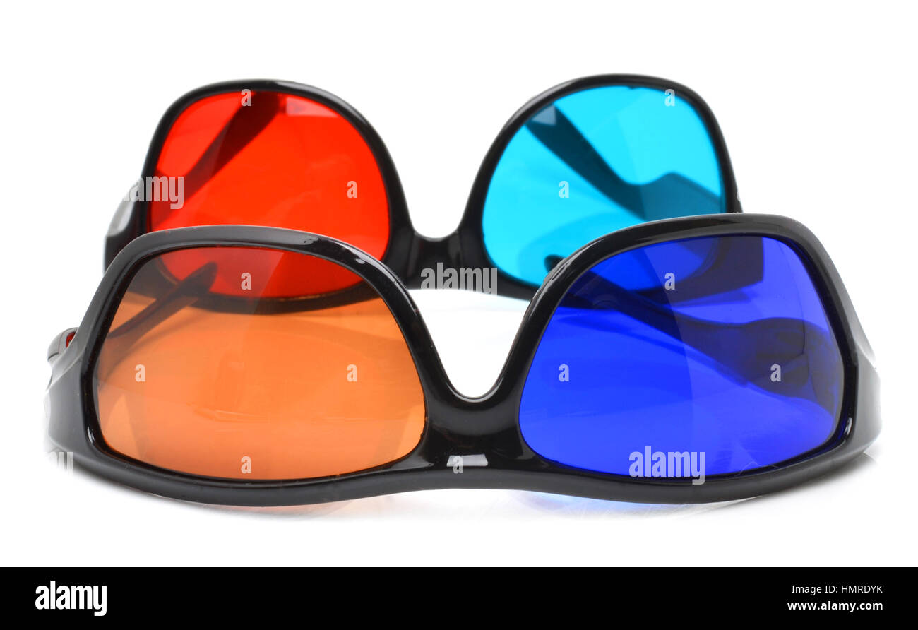 3d cinema glasses isolated on white Stock Photo Alamy