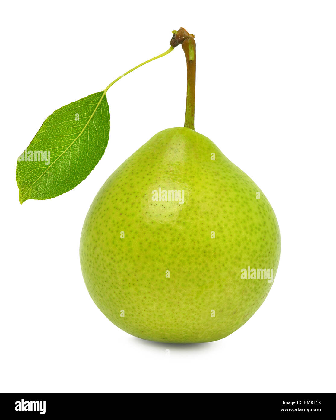 Ripe green pear isolated on the white background Stock Photo - Alamy