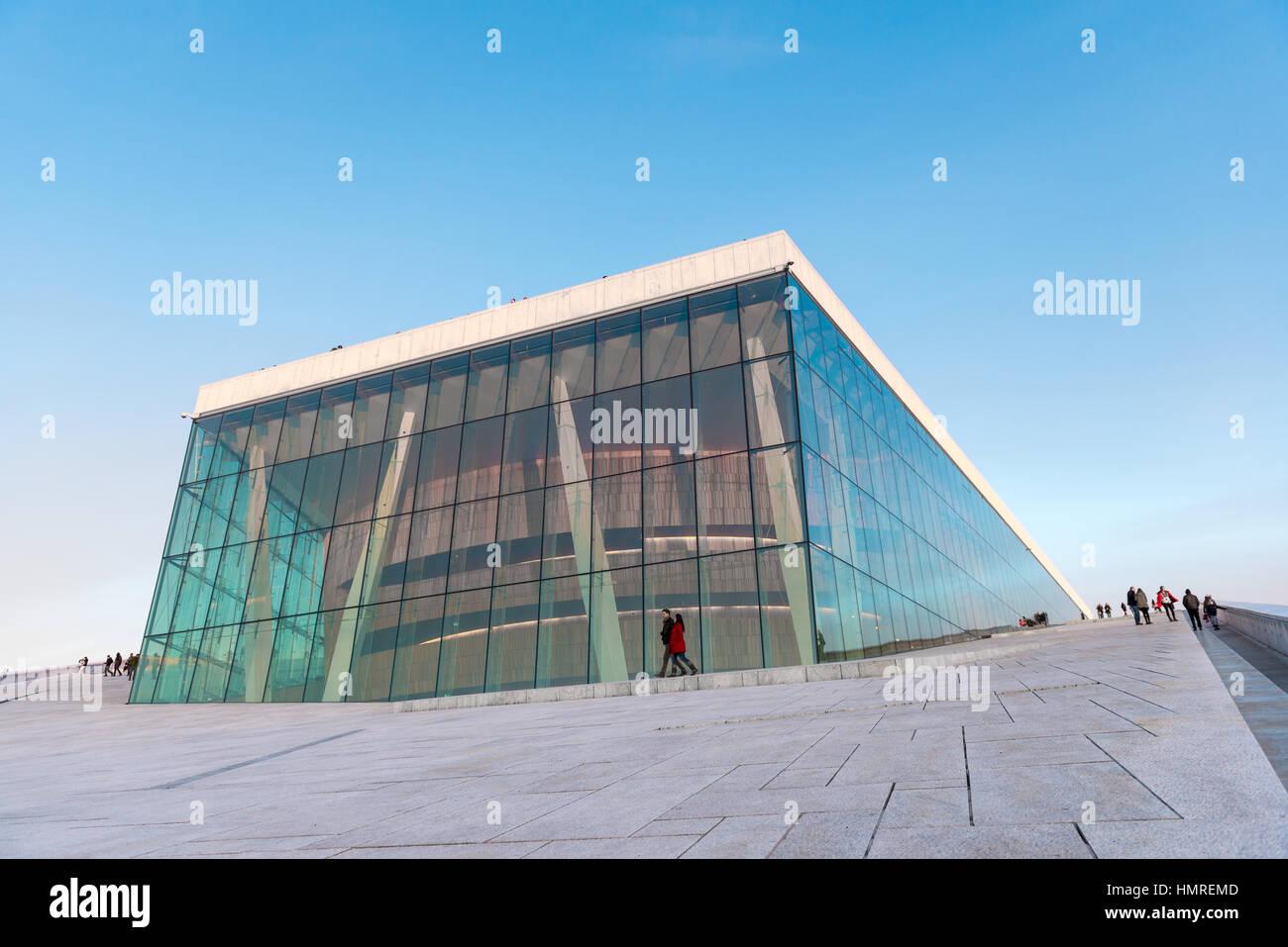 Oslo Opera House Minimalism and contenporany architecture. Stock Photo